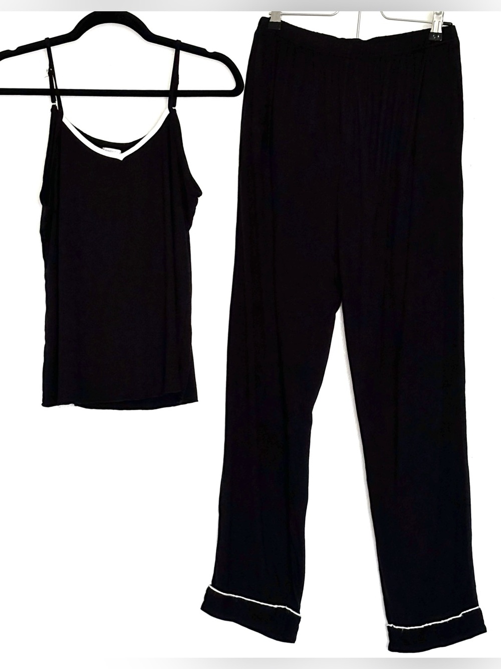 SWOMOG 2-Piece Modal Pajama Set Black Size L - Picture 1 of 3